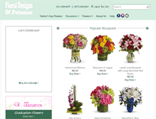 Tablet Screenshot of floraldesignsofpotomac.com